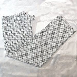 Audrey & Celine | Navy Blue & White Capri Pants | Size 4